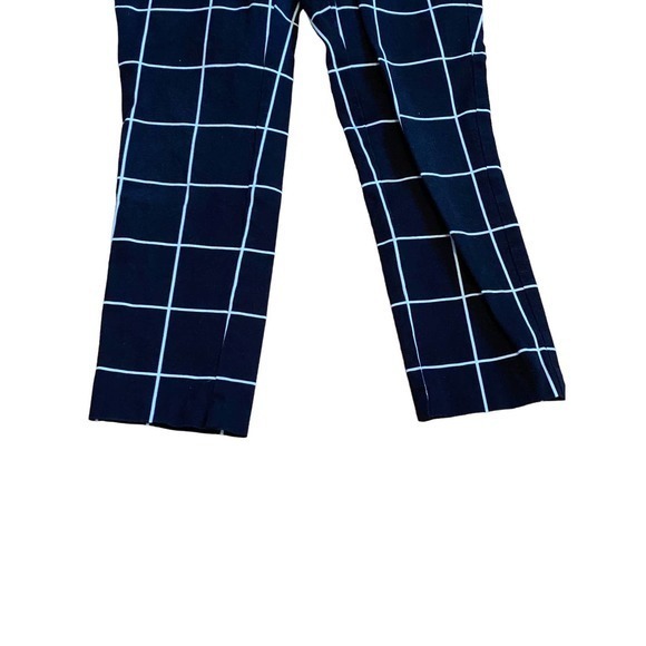 Candies Marilyn Ankle Pants Black Striped Stretch Casual Wide Waist and Size 5 - Picture 8 of 12